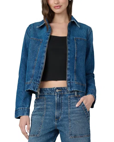 Joe's Jeans Denim Boxy Zip Jacket In Blue