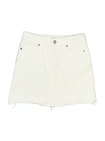 Pre-owned Joe's Jeans Kids' Denim Skirt In White