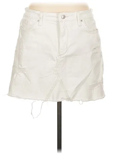 Pre-owned Joe's Jeans Denim Skirt In White