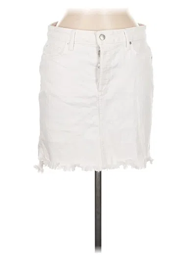 Pre-owned Joe's Jeans Denim Skirt In White