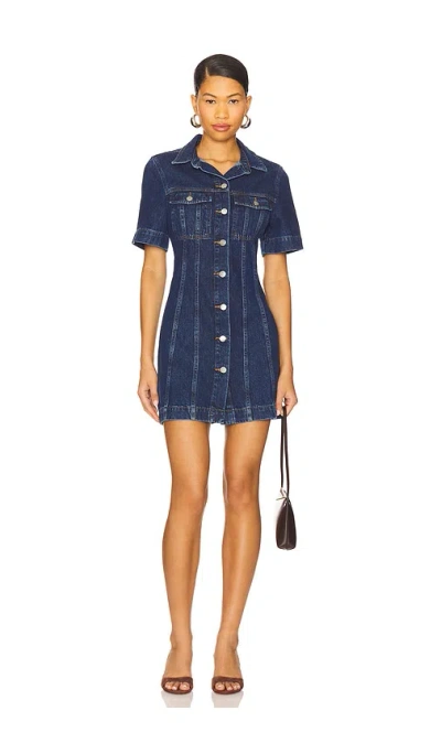 Joe's Jeans Denim Trucker Shift Dress In Blue
