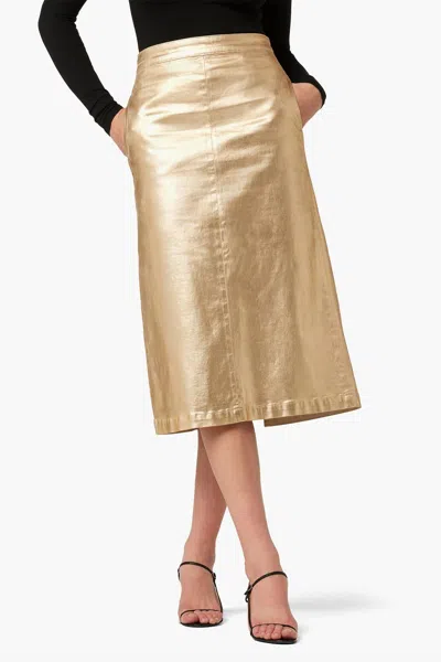 Joe's Jeans Doreen Skirt In Gold Foil