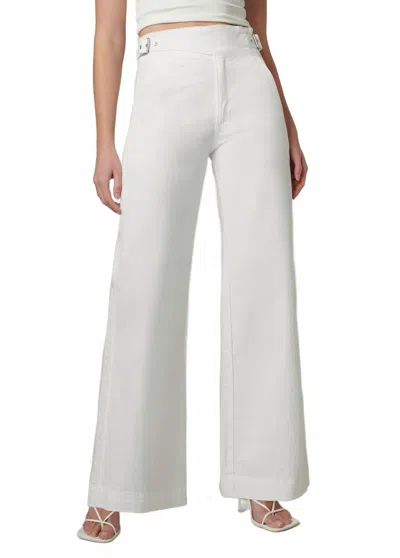 Joe's Jeans Double Buckle Sailor Pants In Optic White