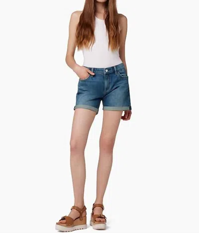Joe's Jeans Double Rolled Short In Burden In Blue