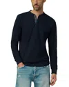 Joe's Jeans Dwight Essential Double Face Henley In True Navy