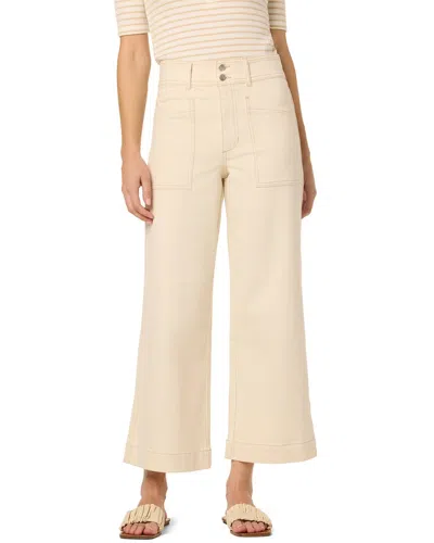 Joe's Jeans Ecru Wide Leg Cargo Ankle Jean In Neutral