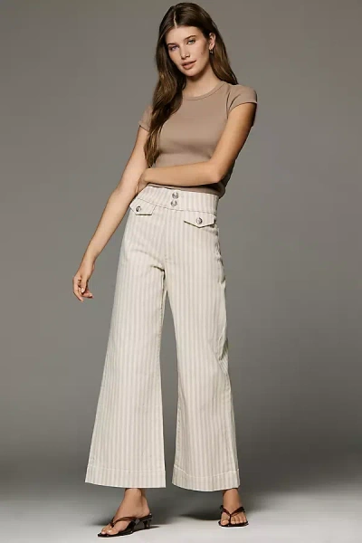 Joe's Jeans Ellia Ankle High-rise Wide-leg Jeans In Neutral