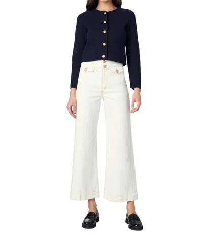 Joe's Jeans Ellia Wide Leg Ankle Jeans In Milk In White