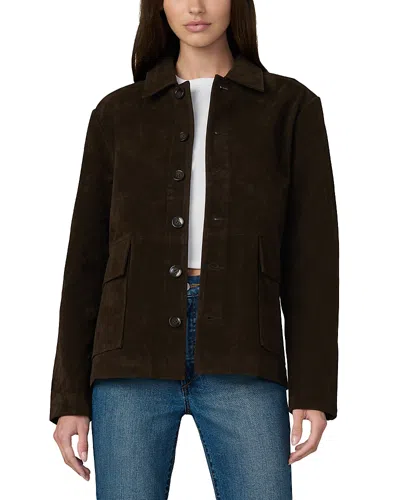 Joe's Jeans Faux Suede Chore Coat In Brown