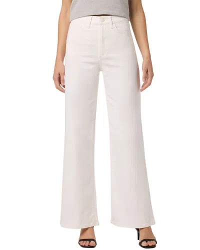 Joe's Jeans Full Length White Wide Leg Jean In Gray