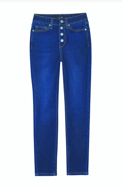 Joe's Jeans Kids' Girls' Charlie Skinny Button Fly Jeans In Slate Indigo In Multi