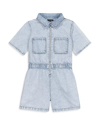 Joe's Jeans Girls' Denim Romper - Big Kid In Blue