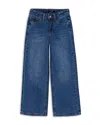 Joe's Jeans Girls' Mia Wide Leg Core Jeans - Little Kid In Blue