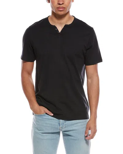 Joe's Jeans Henley T-shirt In Black
