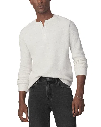 Joe's Jeans Henley Waffle Shirt In White