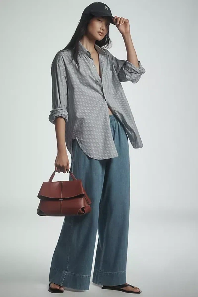 Joe's Jeans High-rise Palazzo Jeans In Blue