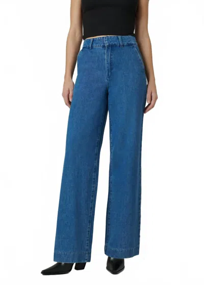 Joe's Jeans Holly Full Leg Trousers In Fine In Blue