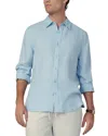 Joe's Jeans Jakob Oversized Button Front Linen Shirt In Poolside