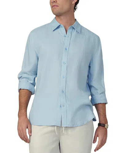 Joe's Jeans Jakob Oversized Button Front Linen Shirt In Poolside