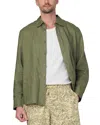 Joe's Jeans Jakob Relaxed Fit Linen Shirt In Green