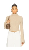 Joe's Jeans Jane Roll Neck Sweater In Neutral