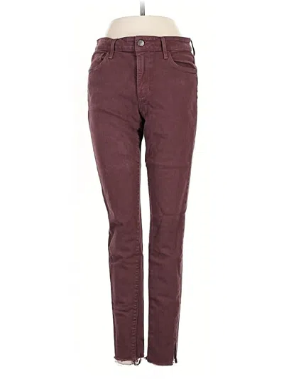 Pre-owned Joe's Jeans Jeggings In Burgundy