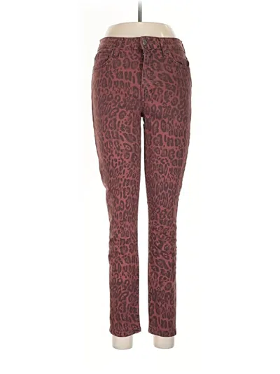Pre-owned Joe's Jeans Jeggings In Burgundy