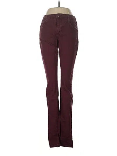 Pre-owned Joe's Jeans Jeggings In Burgundy