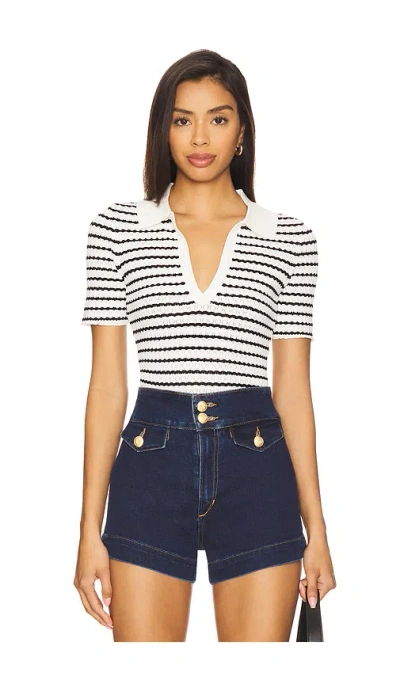 Joe's Jeans Jess Pointelle Polo Shirt