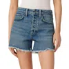 Joe's Jeans Jessie Shorts In Medium Light Wash In Multi