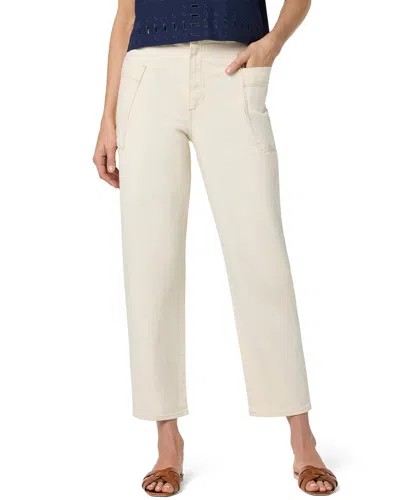 Joe's Jeans Barrel Leg Ecru Jean In White