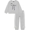 Joe's Jeans Bow Pullover & Joggers In Gray