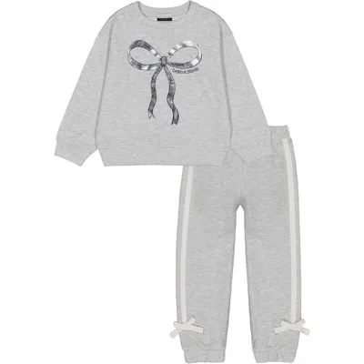 Joe's Jeans Babies'  Bow Pullover & Joggers In Gray