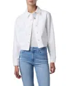 Joe's Jeans Crop Patch Pocket Jacket In White