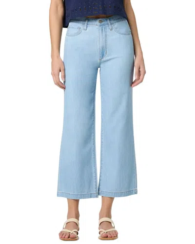 Joe's Jeans Faithe Chambray High Rise Wide Leg Crop Jean In Blue