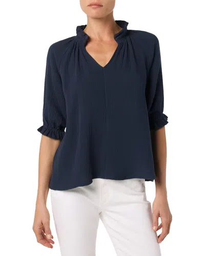 Joe's Jeans Gauze Blouse In Blue