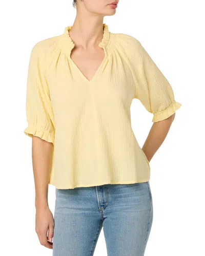 Joe's Jeans Gauze Top In Yellow