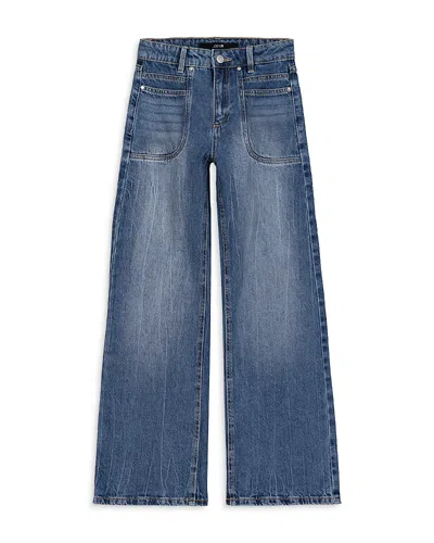 Joe's Jeans Girls' Bailey Palazzo Fit Wide Leg Jeans - Big Kid In Blue