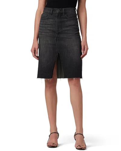 Joe's Jeans High Rise Midi Skirt In Black