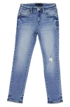Joe's Jeans Kids' Brixton Ripped Slim Straight Leg Jeans In Medium Wash
