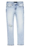 Joe's Jeans Kids' Brixton Ripped Straight Leg Jeans In Bleach Wash