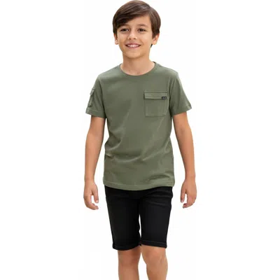 Joe's Jeans Kids' Cargo Pocket T-shirt In Green