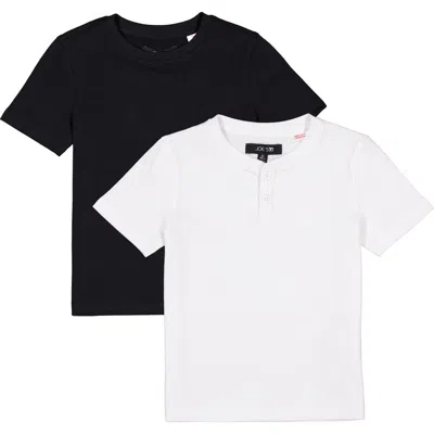 Joe's Jeans Kids' Crewneck & Henley Neck T-shirt Set In Multi