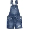Joe's Jeans Kids' Emilia Paint Splash Denim Overalls In Medium Wash