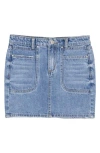 Joe's Jeans Kids' Front Yoke Denim Miniskirt In Blue