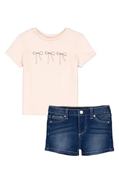 Joe's Jeans Kids' Graphic T-shirt & Denim Shorts Set In Print