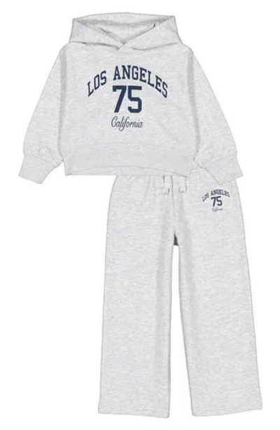 Joe's Jeans Kids' La Graphic Hoodie & Sweatpants Set In White