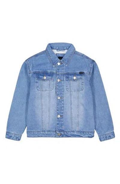 Joe's Jeans Kids' Lined Denim Trucker Jacket In Blue