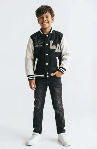 Joe's Jeans Kids' Los Angeles Varsity Jacket In Multi