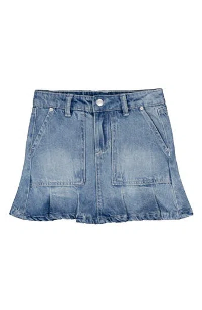 Joe's Jeans Kids' Mina Pleated Denim Skirt In Light Wash